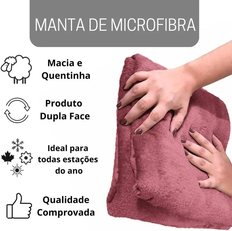 Cobertor de Casal Manta Microfibra